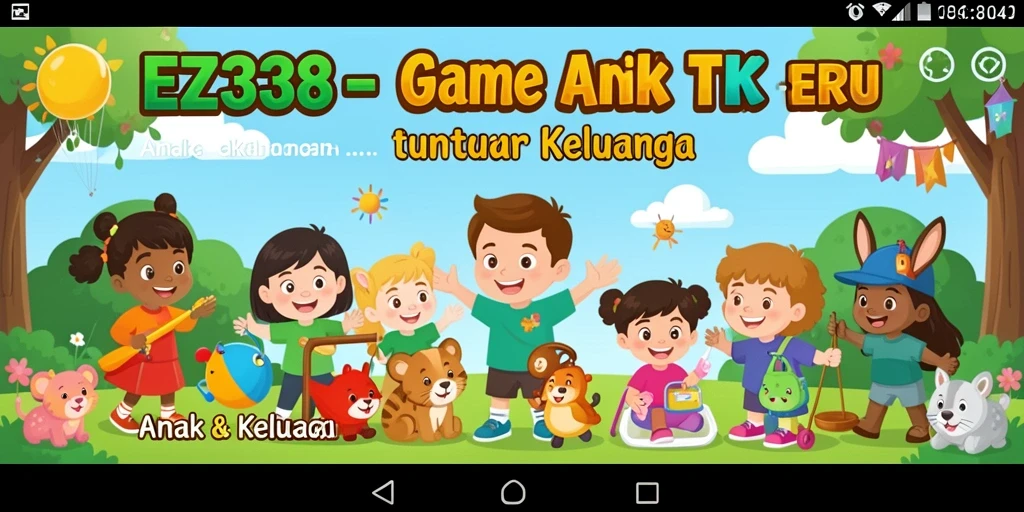 Antarmuka EZ338 yang ceria dan ramah anak untuk belajar.