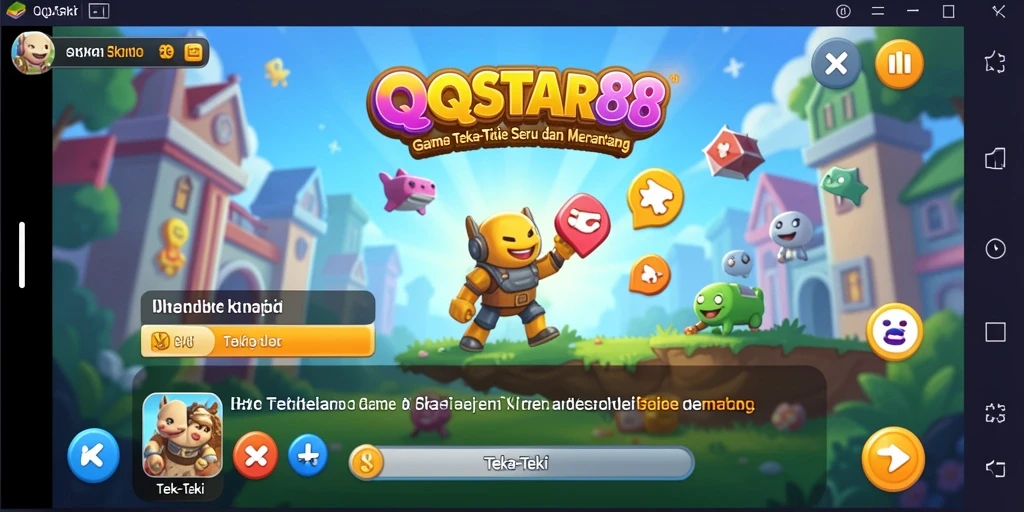 Antarmuka QQSTAR88 dengan berbagai teka-teki menarik.