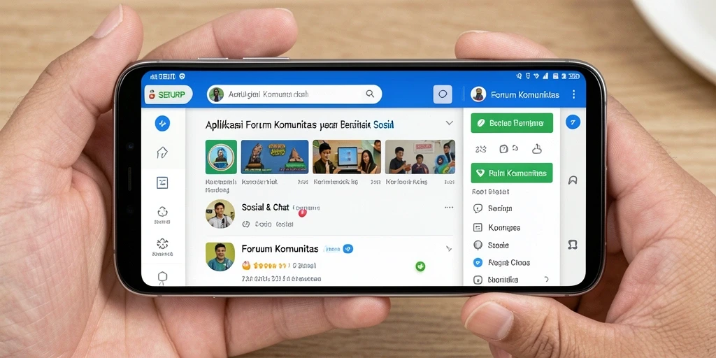 Antarmuka aplikasi SERURP yang interaktif untuk komunitas.